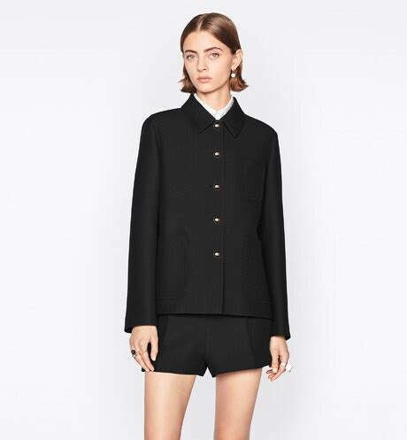 caro jacket dior|V02 Caro Jacket Black Wool and Silk .